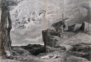 Illustratie voor de opera De Walkure in De Ring van de Nibelung door Wagner