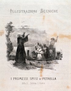 Illustratie van De Verloofden naar Manzoni door Errico Petrella door Anonymous Anonymous