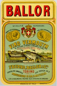 Italiaanse vermouth alcohol reclame, eind 19e eeuw door Anonymous Anonymous