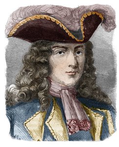 Jean-Bernard Louis de Saint Jean, Baron de Pointis (1645-1707), Franse admiraal en kaper. Gravure van de 19e eeuw. Privécollectie. door Anonymous Anonymous