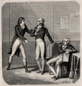 Maximilien Robespierre - Louis de Saint Just (Saint-Just) door Anonymous Anonymous