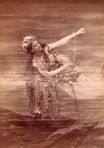Operazangeres Lilli Lehmann (1848-1929) als Woglinde in opera Das Rheingold door Richard Wagner. Bayreuth door Anonymous Anonymous