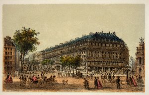 Parijs 1874: Boulevard des Capucines - Privécollectie