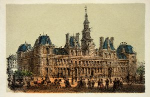 Parijs 1874: Stadhuis - privécollectie door Anonymous Anonymous