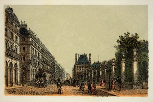 Parijs 1874: De Rue de Rivoli - privécollectie