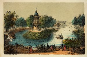 Parijs 1874: Het Bois de Boulogne door Anonymous Anonymous