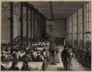 Parijs, Ecole Municipale Professionelle Diderot - gravure 1890 door Anonymous Anonymous