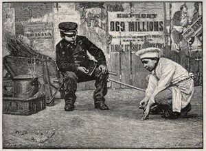 Part of Balls. Gravure uit het einde van de 19e eeuw. Privécollectie. door Anonymous Anonymous