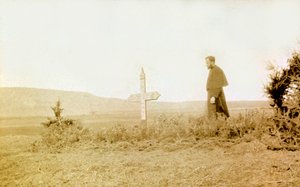 Foto uit een persoonlijk album van een infanterieluitenant tijdens de eerste maanden van de Eerste Wereldoorlog