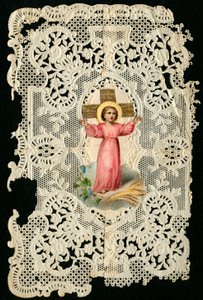 Vrome afbeelding: Jezus kind (chromolithografie)