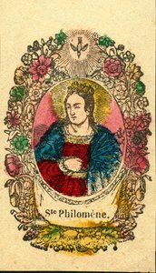 Vrome afbeelding: Sint Philomena (Epinal prent) door Anonymous Anonymous