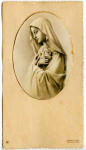 Vrome afbeelding: De Maagd Maria (prent)