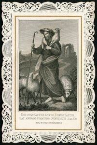 Vrome afbeelding: de Goede Herder (gravure)