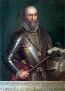 Portret van Alvaro de Bazan y Guzman, eerste markies van Santa Cruz (1526-1588) door Anonymous Anonymous