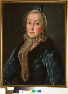 Portret van gravin Anna Danilovna Trubetskaya, geboren Drutskaya-Sokolinskaya door Anonymous Anonymous