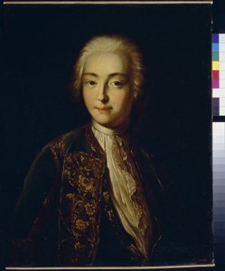 Portret van de grootvorstin Elisabeth Petrovna (1709-1761). Later keizerin Elisabeth I van Rusland, bekend als De Barmhartige van 1741 tot 1762. Anoniem schilderij, midden 18e eeuw. Russische kunst