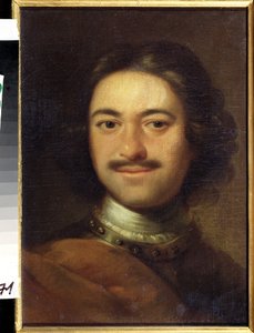 Portret van keizer Peter I de Grote door Anonymous Anonymous