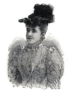 Portret van Adelina Patti, Italiaanse zangeres. Gravure in "Le Petit Parisien" door Anonymous Anonymous