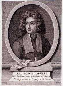 Portret van Arcangelo Corelli (gravure)