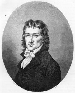 Portret van Camille Desmoulins (1760-1794) publicist en politicus - Gravure van 1863 in 