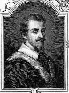 Portret van Camillo Procaccini (1551 - 1629) Italiaanse schilder. Gravure van 1859 in 
