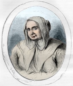 Portret van Catherine Monvoisin (La Voisin) (1640-1680) - Affaire des poisons: Catherine Deshayes, vrouw Monvoisin en bijgenaamd La Voisin (1640-1680) - Gravure uit 1863 in 