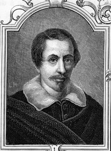 Portret van Daniele Crespi (1598-1630) Italiaanse schilder. Gravure uit 1859 in 