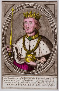 Portret van Edward II (1284-1327) koning van Engeland, privécollectie door Anonymous Anonymous