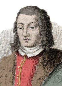 Portret van Ferdinand II van Aragon genaamd de Katholieke (1452-1516). Gravure uit de 19e eeuw door Anonymous Anonymous
