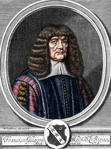 Portret van Francis Glisson (1599-1677) Britse arts, anatoom door Anonymous Anonymous