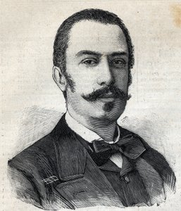 Portret van Giovanni Giolitti (1842-1928) Italiaanse politicus, voorzitter van de Raad van Ministers. Gravure in 