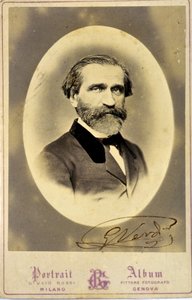 Portret van Giuseppe Verdi (1813-1901), Italiaanse componist. Circa 1850. Privécollectie. Milaan door Anonymous Anonymous