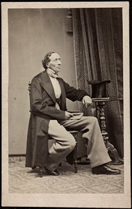 Portret van Hans Christian Andersen (1805-1875), Anoniem. Foto, ca. 1865. Privécollectie door Anonymous Anonymous