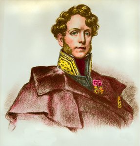 Portret van Jacques Boucher de Perthes (1788-1868), directeur van de douane en prehistoricus. Privécollectie door Anonymous Anonymous