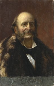 Portret van Jacques Offenbach (1819-1880) door Anonymous Anonymous
