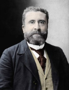 Portret van Jean Jaures (1859-1914) Franse socialistische afgevaardigde. door Anonymous Anonymous