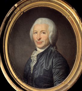 Portret van Joseph Ignace Guillotin (1738-1814) arts en politicus Anoniem schilderij. 1784. Dim. 0,60 x 0,49 m Parijs, Musee Carnavalet