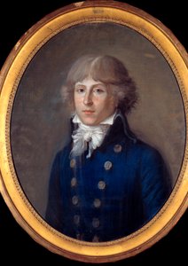Portret van Louis Antoine de Saint Just (of Saint-Just) (1767-1794), politicus. Anonieme 18e-eeuwse pastel. Dim. 0,61 x 0,50 m Parijs, Musée Carnavalet - Portret van Louis Antoine de Saint Just (of Saint-Just) (1767-1794), politicus. Anonieme pastel p door Anonymous Anonymous