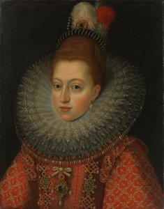 Portret van Margaretha van Oostenrijk (1584-1611) Koningin van Spanje, c.1600 door Anonymous Anonymous