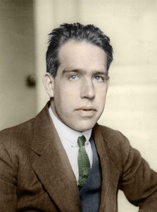 Portret van Niels Bohr (1885 - 1962), Nobelprijs voor de Natuurkunde in 1922.