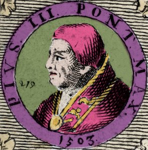 Portret van Pius III, Francesco Todeschini Piccolomini (1439-1503), verkozen tot paus op 22 september door Anonymous Anonymous