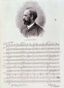 Portret van Romualdo Marenco (gravure)
