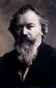 Portret van Engelse componist Johannes Brahms