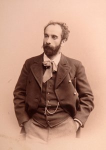 Portret van de kunstenaar Isaac Ilitch (Isaak Ilyich) Levitan (1861-1900). Albuminefoto door Anonymous Anonymous