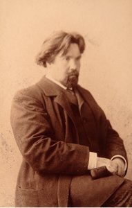Portret van de kunstenaar Vasilli Ivanovich Sourikov door Anonymous Anonymous