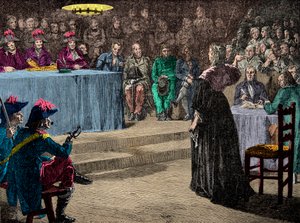 Koningin Marie Antoinette voor het Revolutionaire Hof op 4 oktober door Anonymous Anonymous