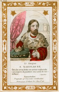 Sint Ladislaus I van Hongarije (gravure)