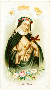Sint Rosa van Lima (gravure)