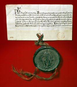 Zegel van majesteit Koning Filips IV van Frankrijk, bekend als Filips de Schone door Anonymous Anonymous