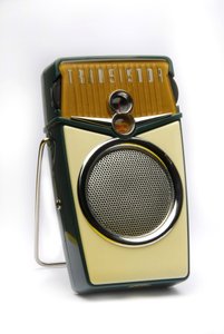 Stilleven van een transistor radio
